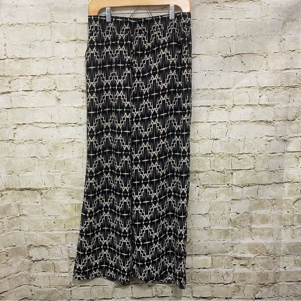 Chloe Oliver Anthropologie Black White Chino Style Slacks Pants